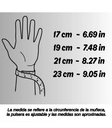 medidas disponibles de pulsera