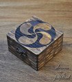 Lauburu Box - Basque Symbol Four Heads
