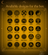 image with 25 symbols available for engraving on the bracelet box