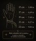infografía con las medidas de pulsera disponibles