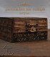Wooden box engraved with the Witches' Knot and triskelions