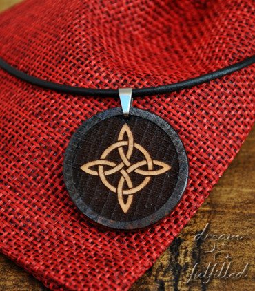 Witch’s Knot Wooden Pendant | Dream Fulfilled
