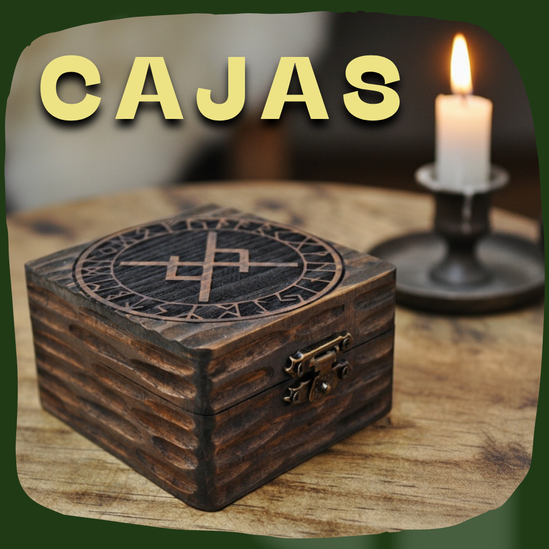 Caja de madera sobre una mesa