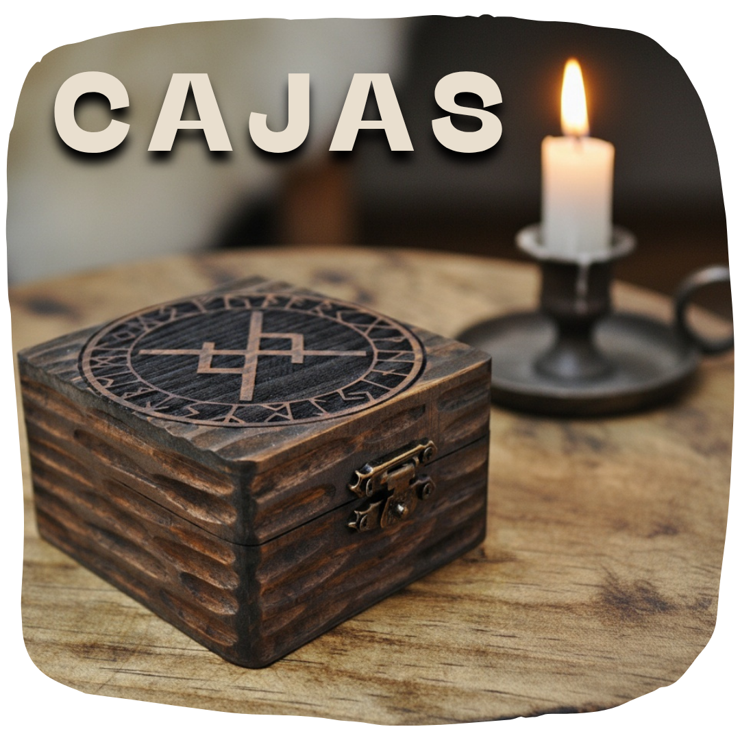 Caja de madera sobre una mesa